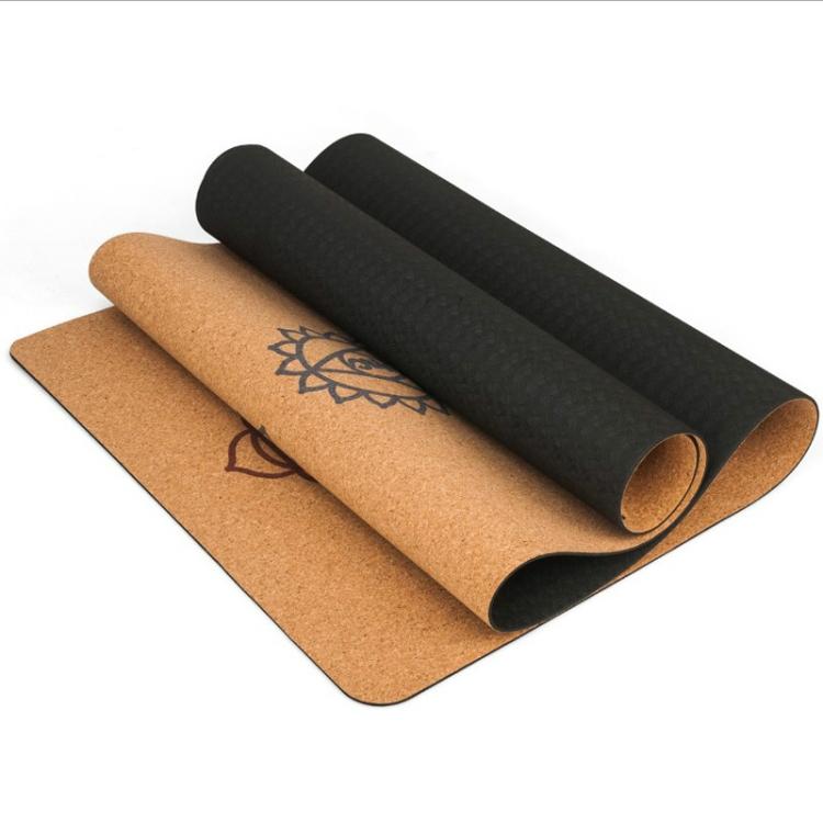 183X68cm Natural Cork TPE Yoga Mat Fitness Mats Pilates Non-slip Yoga Mats, TPE Mat Beige, TPE Mat Khaki, TPE Mat Brown