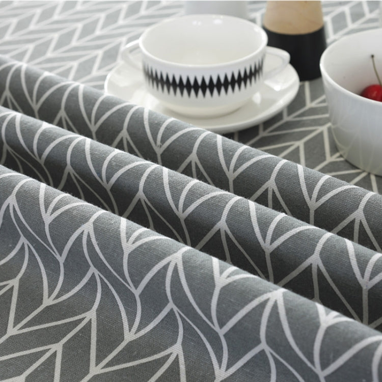 Polyester Cotton Round Tablecloth Dust-proof Cotton and Linen Printing Tablecloth, 100cm, 120cm, 150cm
