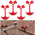 4 PCS Camping Tent Peg Path Deck Board Fishbone Nail Anchor Tent Peg Windproof Tent Rope Nail Floor Outdoor Travel Hook, Fishbone Nail Ancho