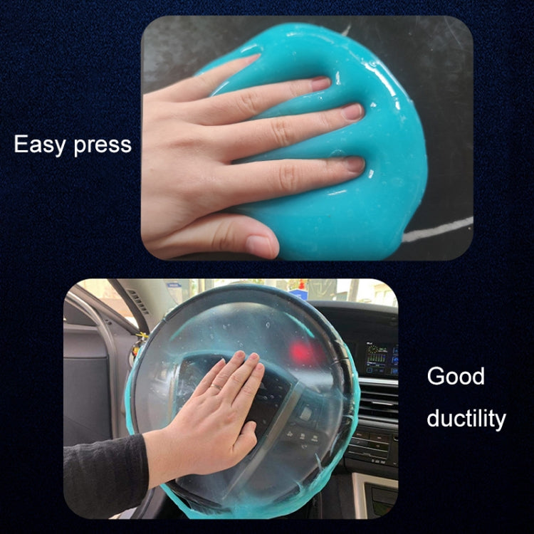 Car Clean Glue Gel Sticker, Sky Blue, Transparent