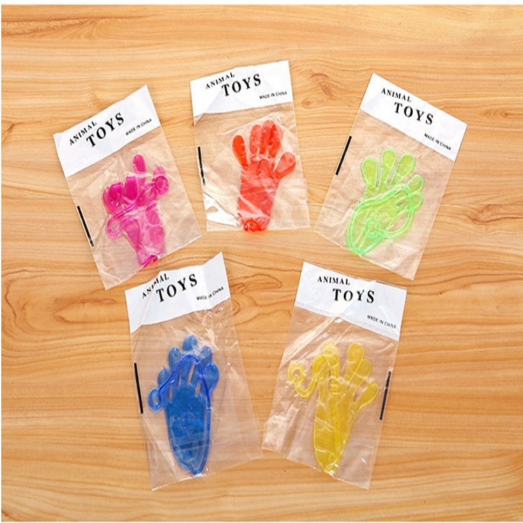 10  PCS Elastic And Flexible Sticky Palms Large Climbing Wall Palms Whole Human Toys, Random Color Delivery, Sticky Palms 10pcs