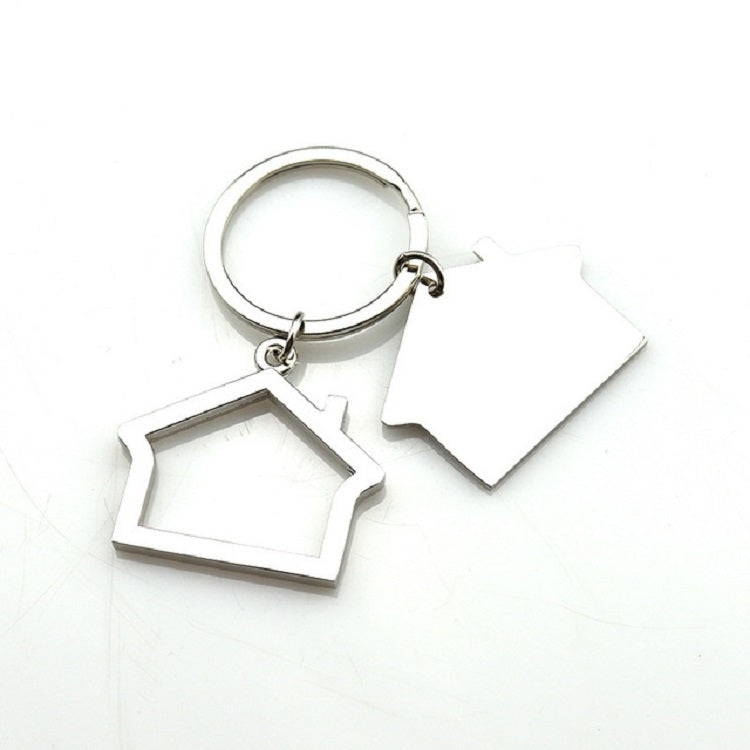 2 PCS Creative House Keychain Cottage Small Gift Pendant, House A