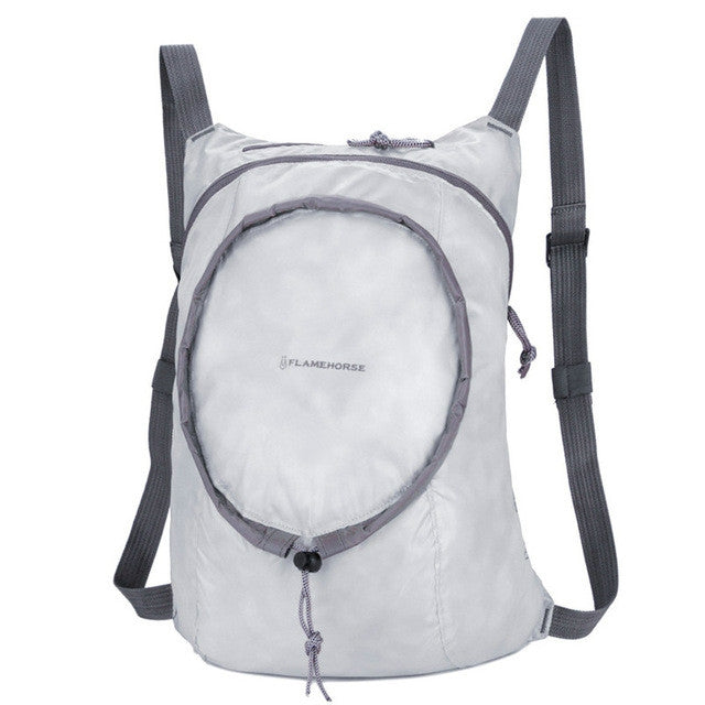 Nylon Waterproof Collapsible Backpack Women Men Travel Portable Comfort Lightweight Storage Folding Bag