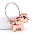 Couple Keychain with Magnet Creative Metal Small Gift Car Bag Pendant