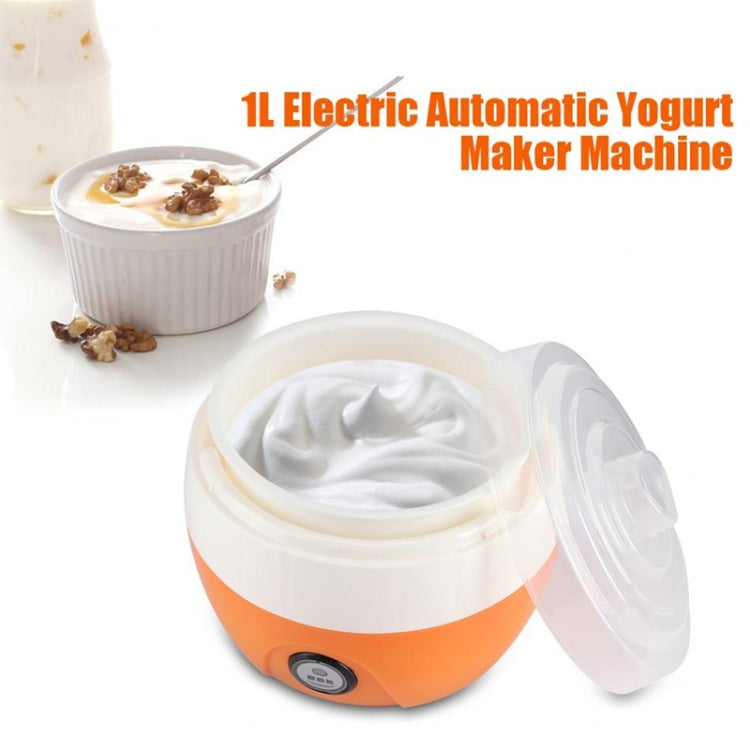 Electric Automatic Yogurt Maker Machine Yoghurt DIY Tool Kithchen Plastic Container 220V Capacity: 1L, Orange, Pink, Blue