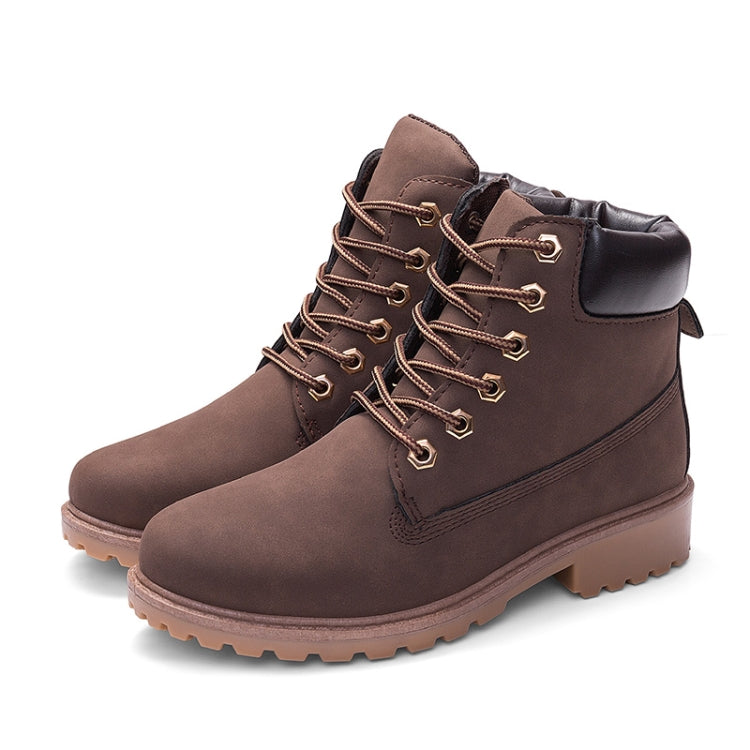 Couple Casual Big Head Warm Shoes Martin Boots, 36, 37, 38, 39, 40, 41, 42, 43