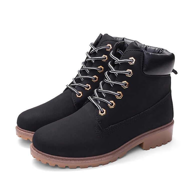 Couple Casual Big Head Warm Shoes Martin Boots, 36, 37, 38, 39, 40, 41, 42, 43