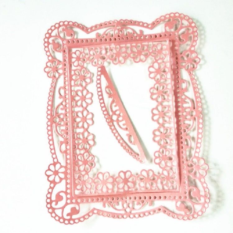 Rectangle Flower Border Knife Mold DIY Greeting Card Cutting Book Album Making Mold, Rectangle Flower Shape
