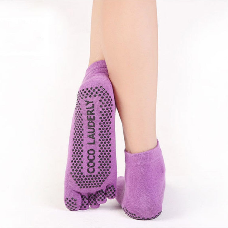Solid Color Non-slip Sweat-absorbent Yoga Socks Split Toe Socks for Women, Socks Black, Socks Gray, Socks Purple, Socks Watermelon Red, Socks Blue, Socks Open Toe Black, Socks Open Toe Blue, Socks Open Toe Purple, Socks Open Toe Watermelon Red         ...