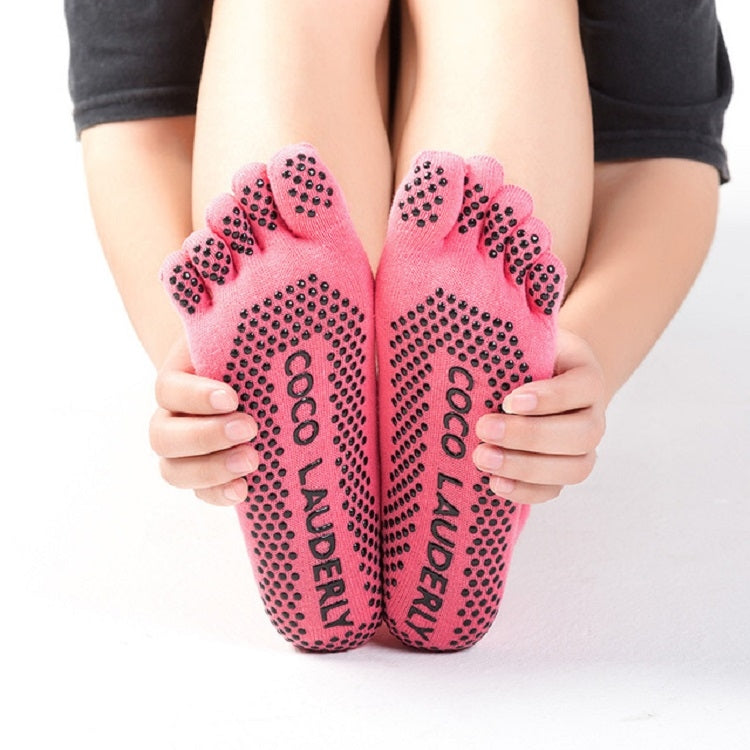 Solid Color Non-slip Sweat-absorbent Yoga Socks Split Toe Socks for Women, Socks Black, Socks Gray, Socks Purple, Socks Watermelon Red, Socks Blue, Socks Open Toe Black, Socks Open Toe Blue, Socks Open Toe Purple, Socks Open Toe Watermelon Red         ...