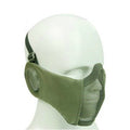 WoSporT Half Face Metal Net Field  Ear Protection Outdoor Cycling Steel Tactical Mask