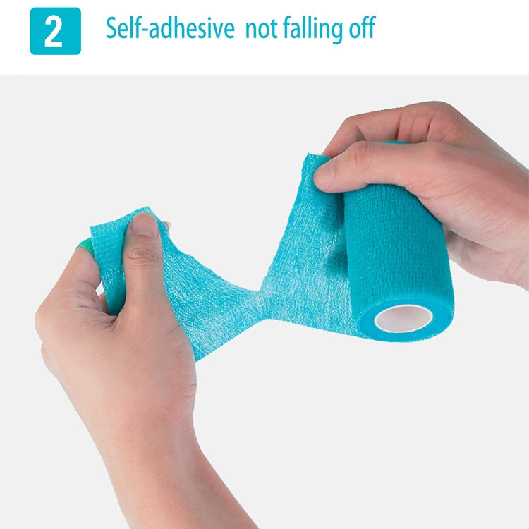 Self-adhesive Elastic Bandage for Sports, 450 x 2.5cm, 450 x 5cm, 450 x 7.5cm, 450 x 10cm