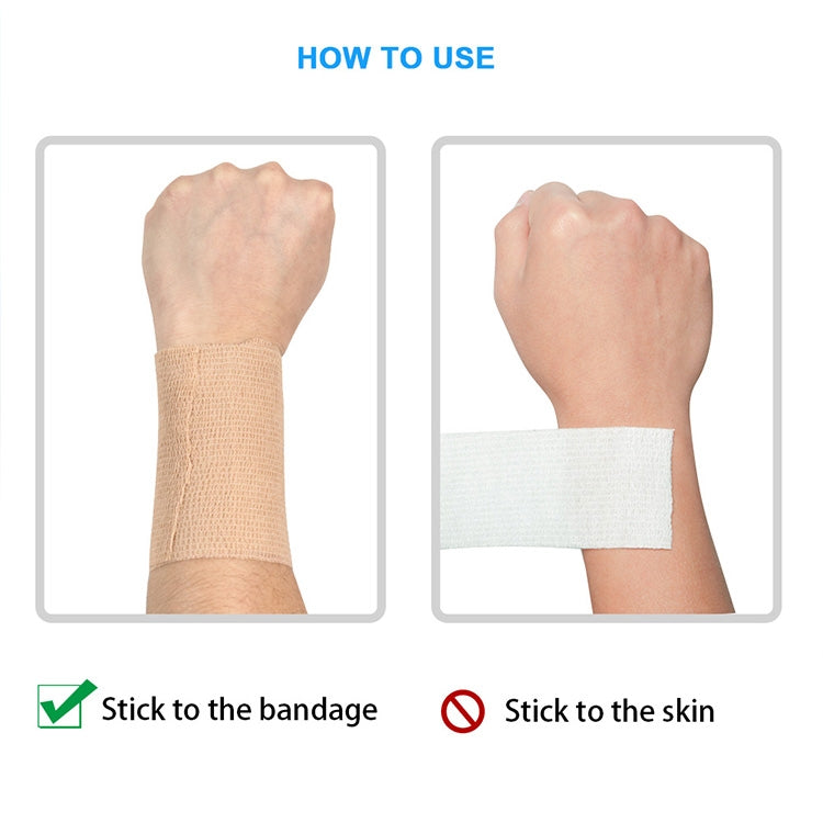 Self-adhesive Elastic Bandage for Sports, 450 x 2.5cm, 450 x 5cm, 450 x 7.5cm, 450 x 10cm