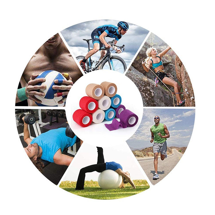 Self-adhesive Elastic Bandage for Sports, 450 x 2.5cm, 450 x 5cm, 450 x 7.5cm, 450 x 10cm