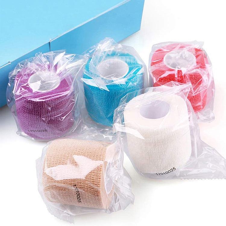 Self-adhesive Elastic Bandage for Sports, 450 x 2.5cm, 450 x 5cm, 450 x 7.5cm, 450 x 10cm