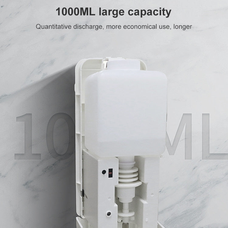 1000ML Automatic Induction Disinfection Machine Alcohol Sprayer Induction Type Non-contact Wall-mounted Soap Dispenser, Foam, Spray, Liquid Drop