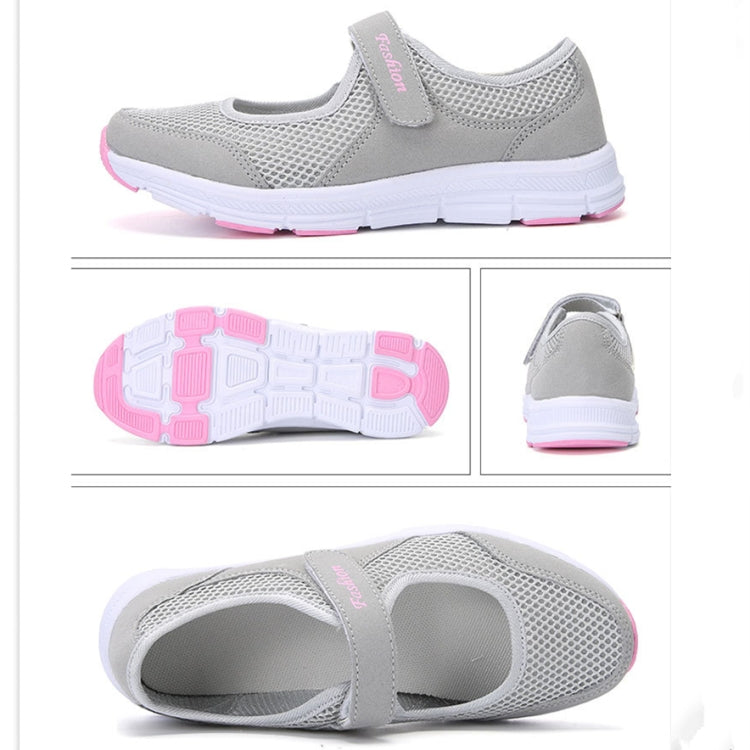 Women Casual Mesh Flat Shoes Soft Sneakers, 35, 36, 37, 38, 39, 40, 41, 42