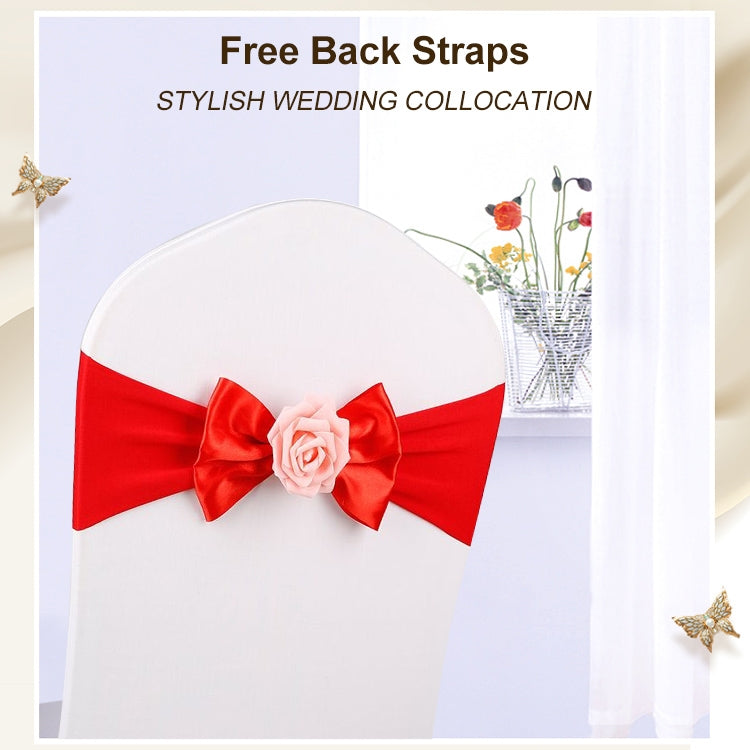 Wedding Chair Cover Sash Satin Fabric Bow Tie Ribbon Band Decoration Hotel Wedding Party Ceremony Banquet Supplies, TBD0324599501A, TBD0324599501B, TBD0324599501C, TBD0324599501D, TBD0324599501E, TBD0324599501F, TBD0324599501G, TBD0324599501H          ...