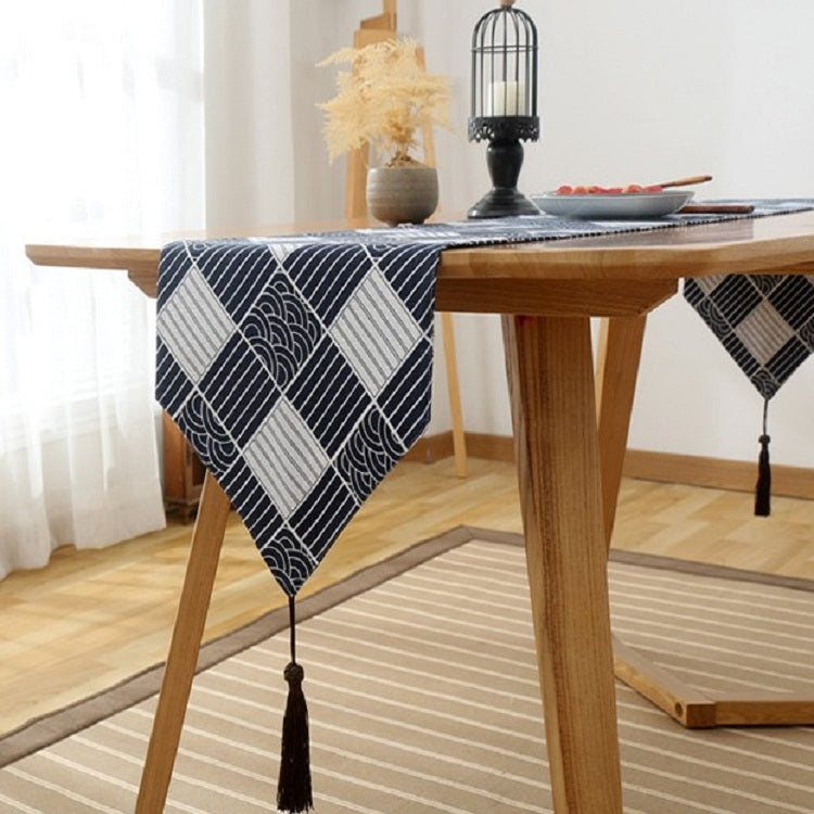 Cotton Linen Tea Table Dining Table Table Flag Retro Tablecloth, 30x160cm, 30x180cm, 30x200cm, 30x220cm, 30x240cm