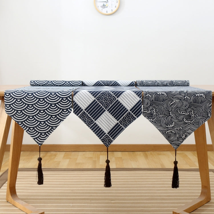 Cotton Linen Tea Table Dining Table Table Flag Retro Tablecloth, 30x160cm, 30x180cm, 30x200cm, 30x220cm, 30x240cm