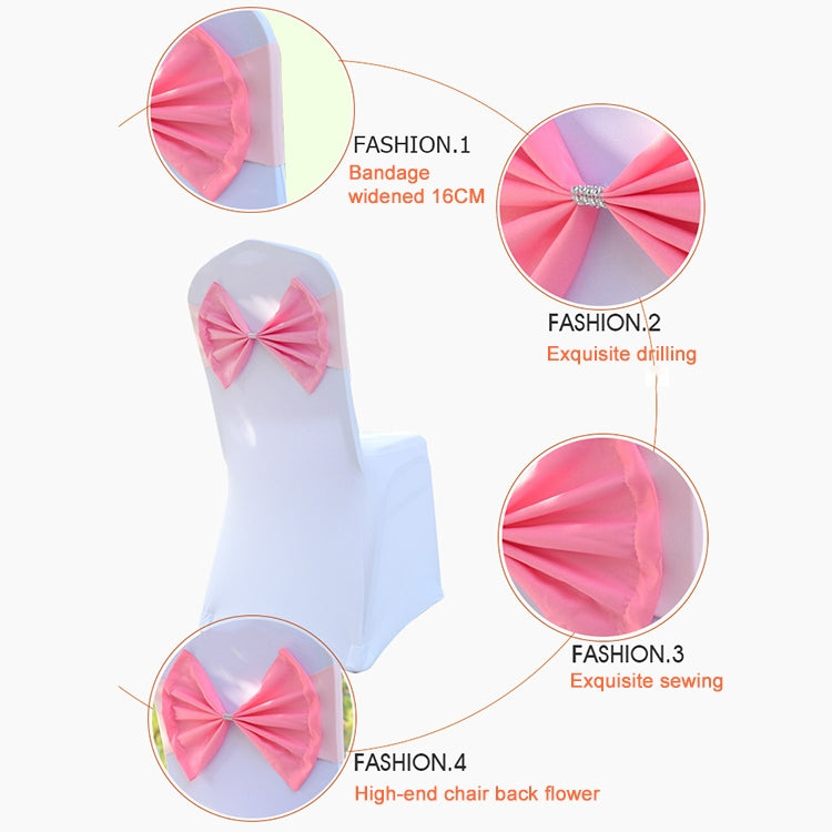 Spandex Chair Sash fit all chair Wedding Chair Sashes Bow Elastic Chair Ribbon Back Tie Bands for Wedding Party Ceremony Banquet, TBD0324630401A, TBD0324630401B, TBD0324630401C, TBD0324630401D, TBD0324630401E, TBD0324630401F, TBD0324630401G            ...