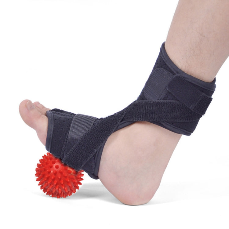 WOOTSHU JM03539 2 in 1 Plantar Fasciitis Splint Sprain Memory Cotton Aluminum Strip Splint Protective Gear + Massage Ball Set, Plantar