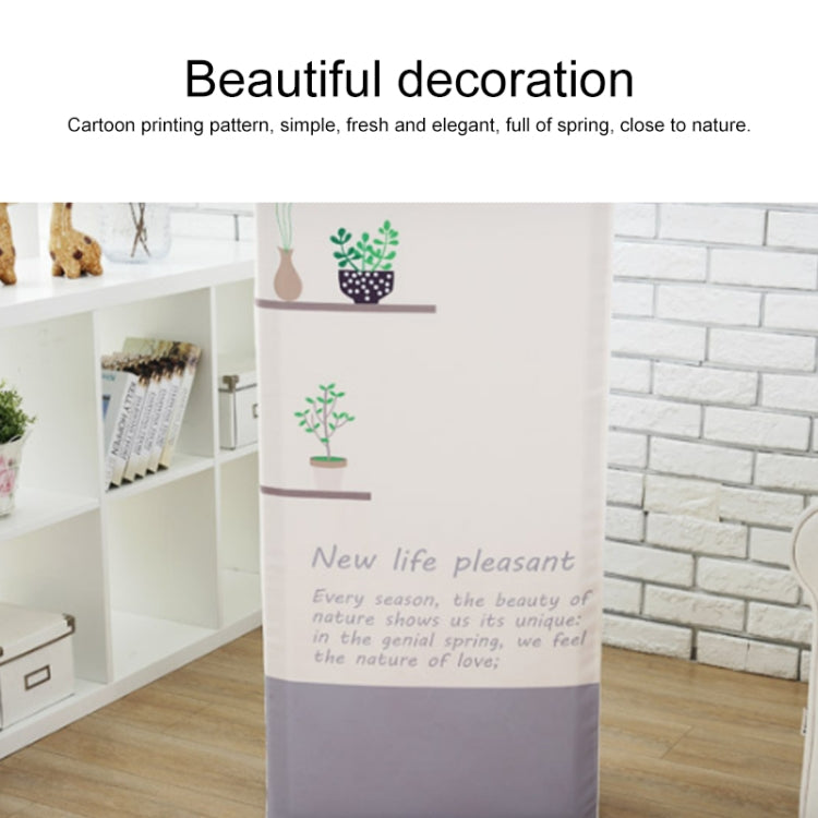 Simple Vertical Cabinet Type All Inclusive Air Conditioning Fabric Dust Cover, 180x55x35cm Flamingo