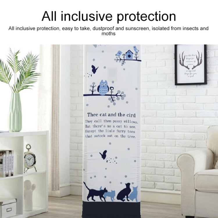Simple Vertical Cabinet Type All Inclusive Air Conditioning Fabric Dust Cover, 180x55x35cm Flamingo