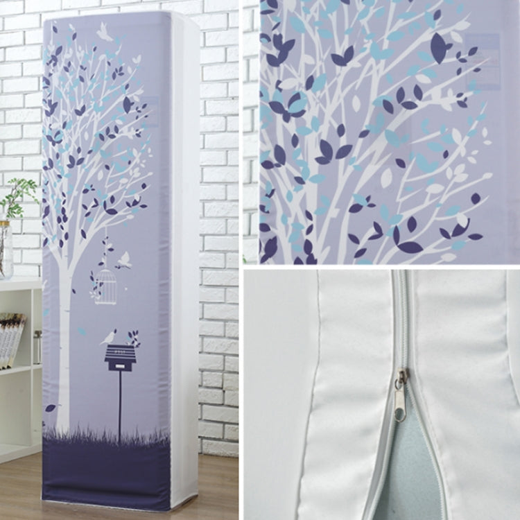 Simple Vertical Cabinet Type All Inclusive Air Conditioning Fabric Dust Cover, 180x55x35cm Flamingo