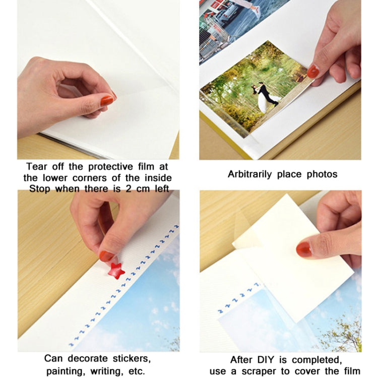 Art Retro DIY Pasted Film Photo Album Family Couple Commemorative Large-Capacity Album, 16 inch Vétheuil, 16 inch Water Lilies, 16 inch Bridge Of Argenteuil, 16 inch Bouvier Cliffil, 16 inch Beach, 16 inch Flower Queen, 16 inch Sunrise Impression      ...