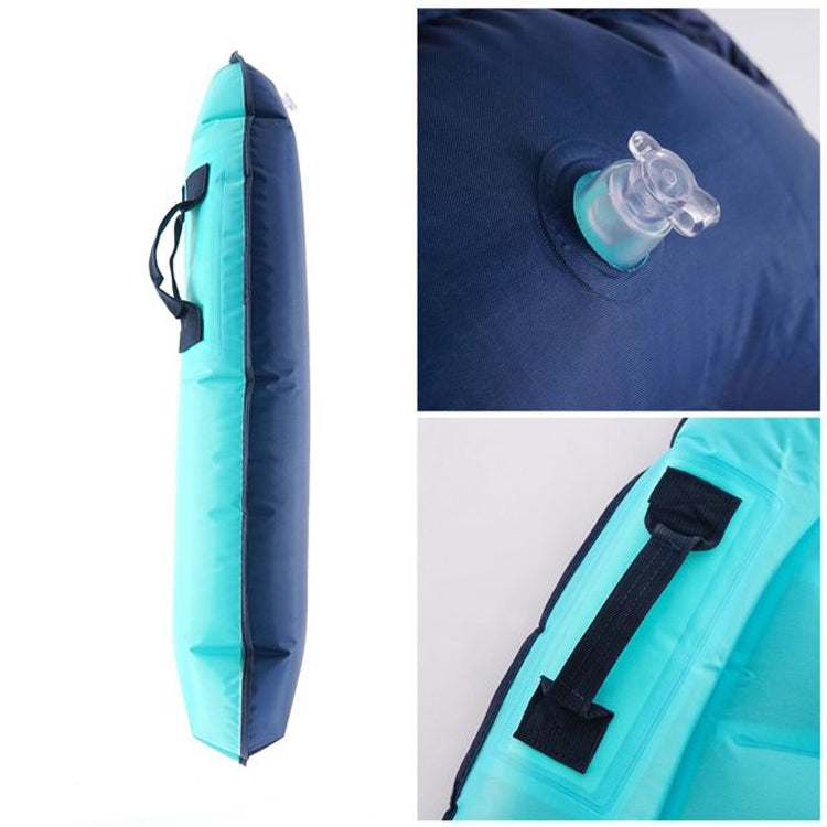 Outdoor Portable Safety Light Kick Board Sea Surfing Inflatable Water Ski, Lake Blue, Rose Red