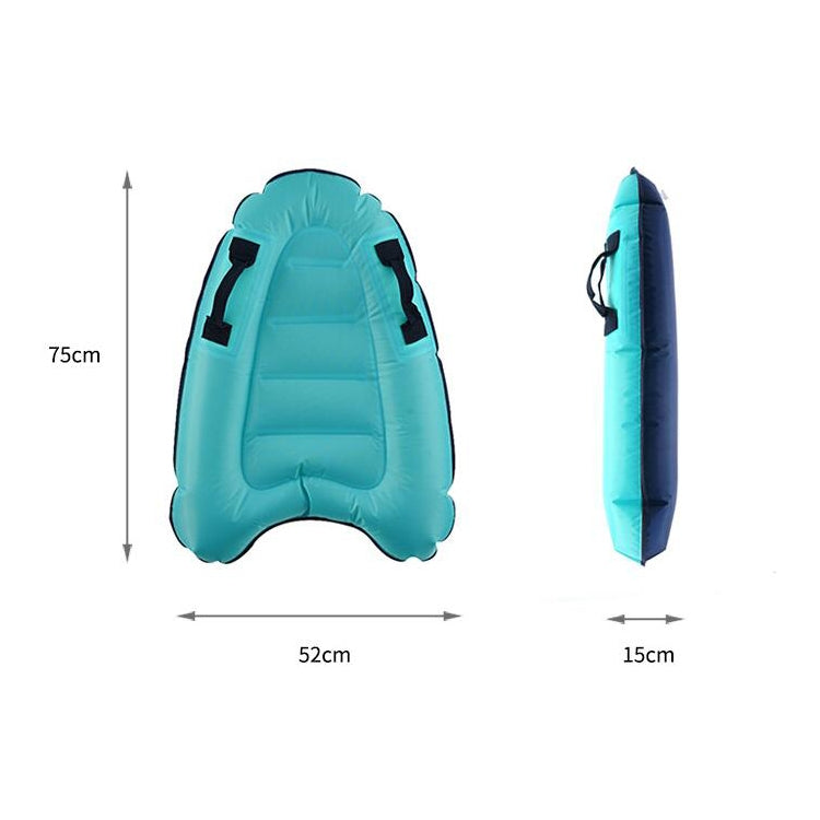 Outdoor Portable Safety Light Kick Board Sea Surfing Inflatable Water Ski, Lake Blue, Rose Red