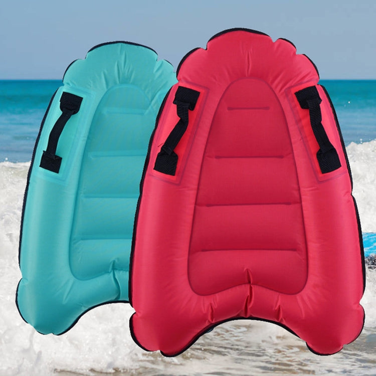 Outdoor Portable Safety Light Kick Board Sea Surfing Inflatable Water Ski, Lake Blue, Rose Red