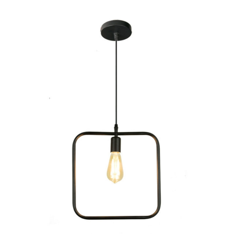 Simple and Creative Wrought Iron Geometric Chandelier Bar Exhibition Hall Clothing Store Restaurant Hotel Decorative Light, without Light Bulb, with Light Bulb, with LED Light Bulb