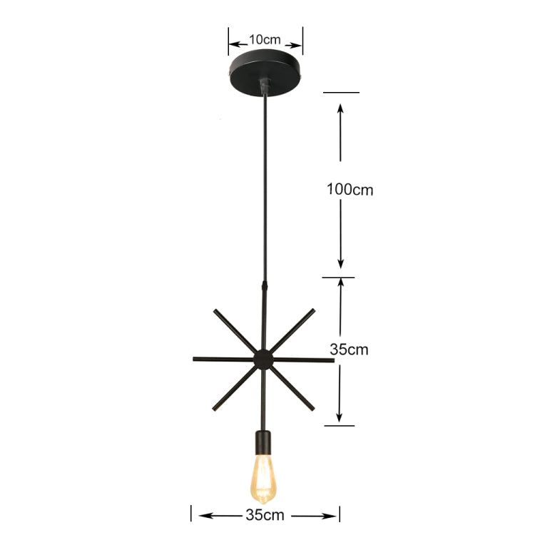 Simple and Creative Wrought Iron Geometric Chandelier Bar Exhibition Hall Clothing Store Restaurant Hotel Decorative Light, without Light Bulb, with Light Bulb, with LED Light Bulb