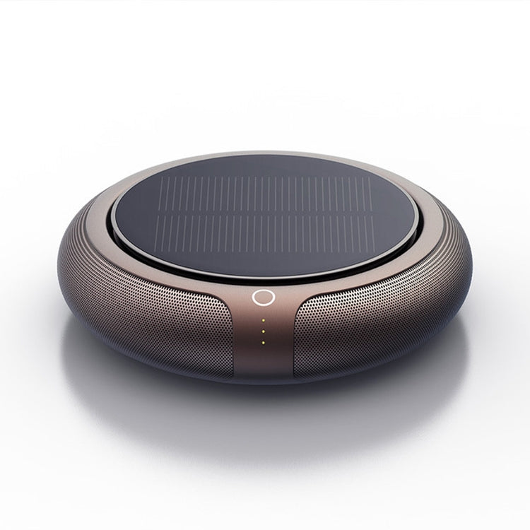 Intelligent Formaldehyde Removal Haze Negative Ion Solar Car Air Purifier, Solar Car Air Purifier(Gold)