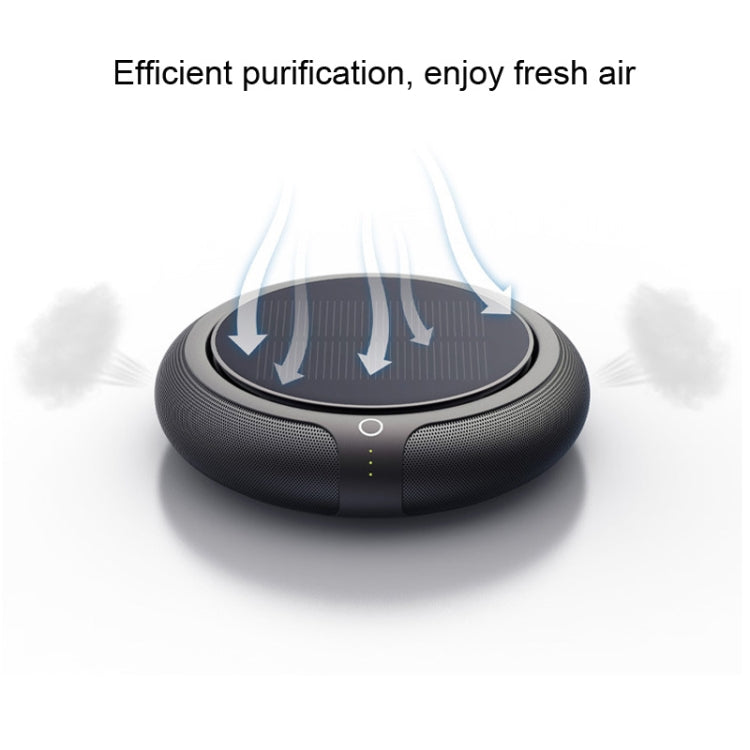 Intelligent Formaldehyde Removal Haze Negative Ion Solar Car Air Purifier, Solar Car Air Purifier(Gold)