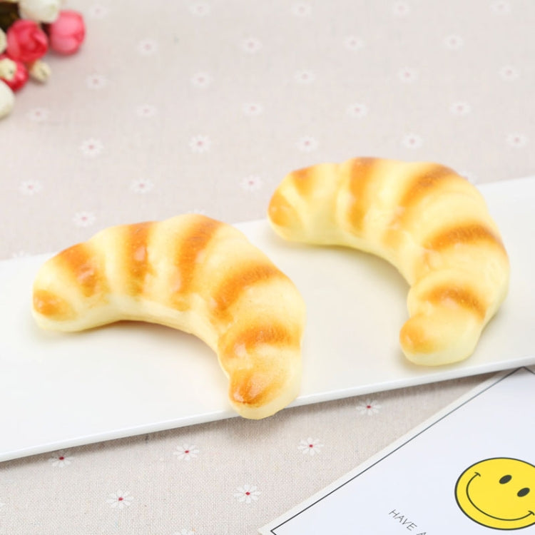 Simulation Bread Model PU Small Horns Bread Ornaments Photography Props Home Decoration Window Display, Horns Bread