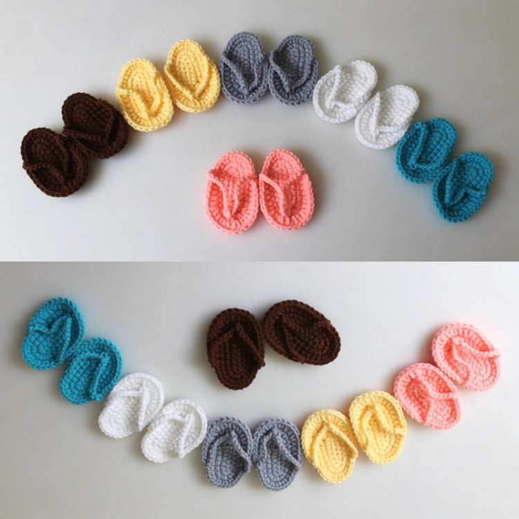 Newborn Babies Photography Props Mini Crocheted Small Slippers, Newborn Size