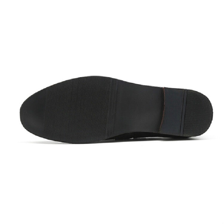 Men Leather Shoes Suede Tassels Slip-on Peas Shoes, 37, 38, 39, 40, 41, 42, 43, 44, 45, 46, 47, 48