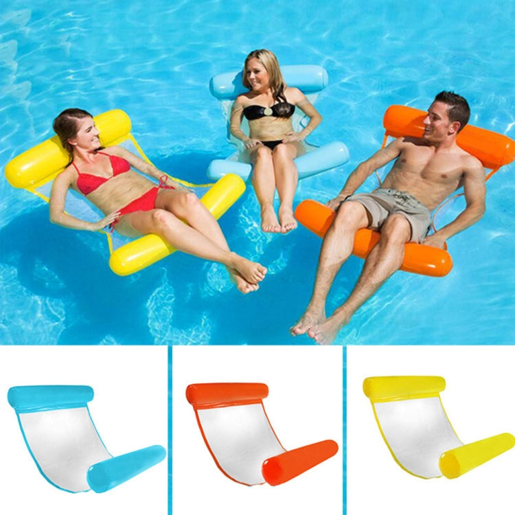 Foldable Double-purpose Backrest Float Hammock with Net, Size:120 x 75cm(Yellow), Size:120 x 75cm(Sky Blue), Size:120 x 75cm(Orange), Size:120 x 75cm(Cherry Blossoms Pink)