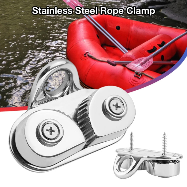 Marine Sailboat 316 Stainless Steel Pulley Rope Clamp, 316 Stainless Steel