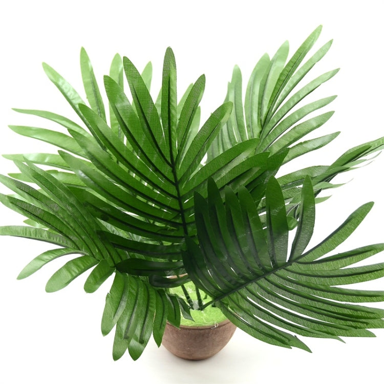 12 PCS Artificial Fake Monstera Palm Tree Green Plastic Leaf, Monstera Palm