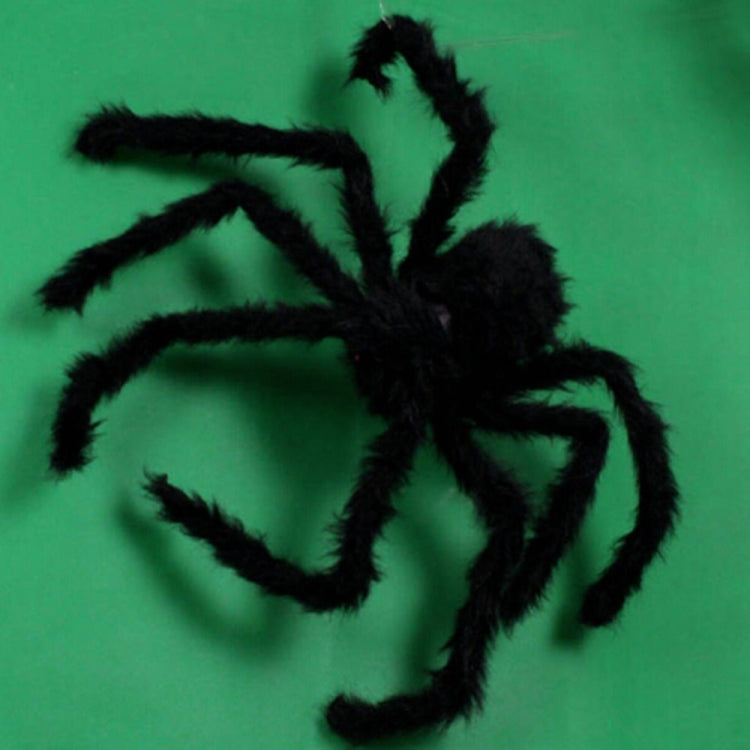 Creative Halloween Party Black Plush Spider Decoration, 90cm