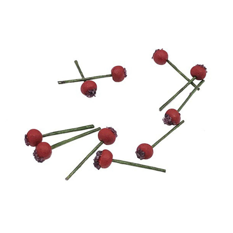 10 PCS 1:12 Fruit Simulation Hawthorn Kitchen Accessory Mini House Toy, Hawthorn