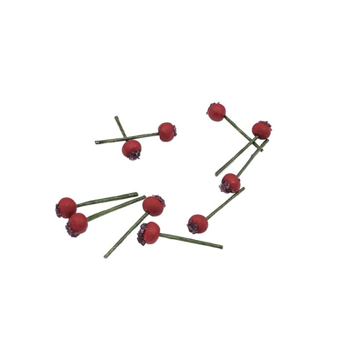10 PCS 1:12 Fruit Simulation Hawthorn Kitchen Accessory Mini House Toy, Hawthorn