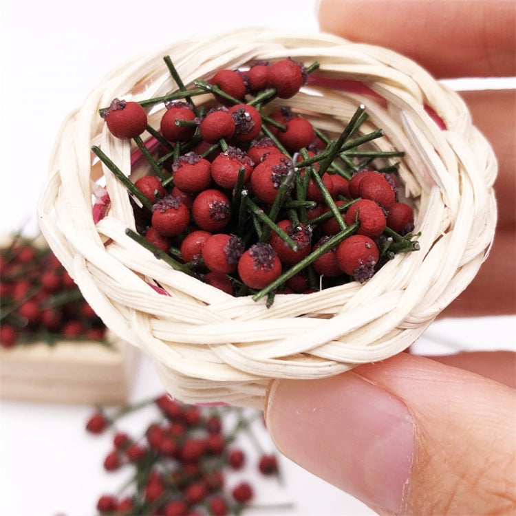 10 PCS 1:12 Fruit Simulation Hawthorn Kitchen Accessory Mini House Toy, Hawthorn