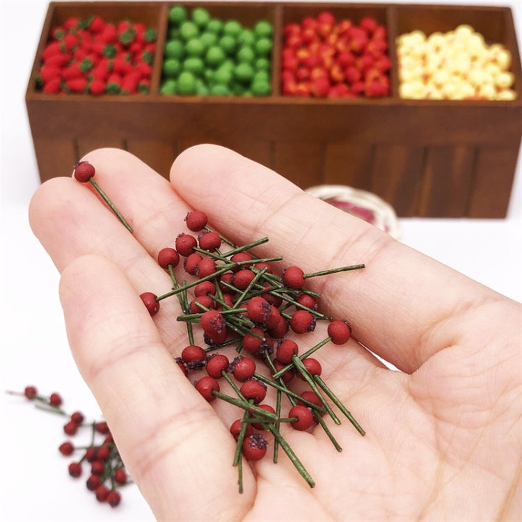 10 PCS 1:12 Fruit Simulation Hawthorn Kitchen Accessory Mini House Toy, Hawthorn