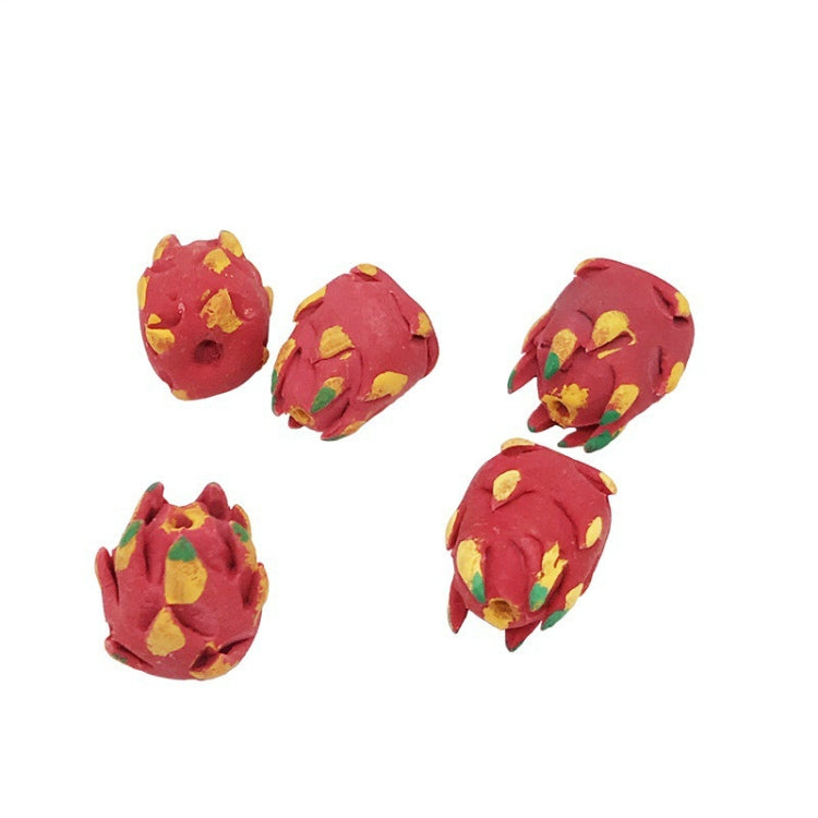 5 PCS 1:12 Fruit Simulation Dragon Fruit Kitchen Accessory Mini House Toy, Dragon Fruit