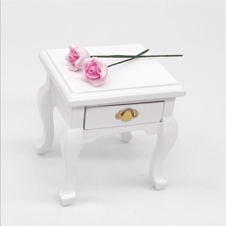 10 PCS 1:12 Mini Doll House Garden Bedroom Scene Decoration Rose, Pink